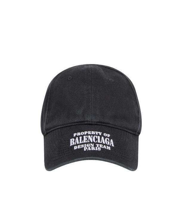 Balenciaga Property Of Baseball Cap In Black