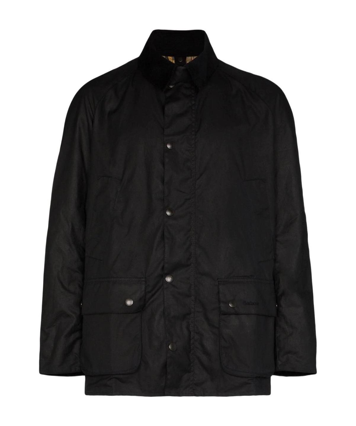 Barbour Ashby Wax Jacket In Black