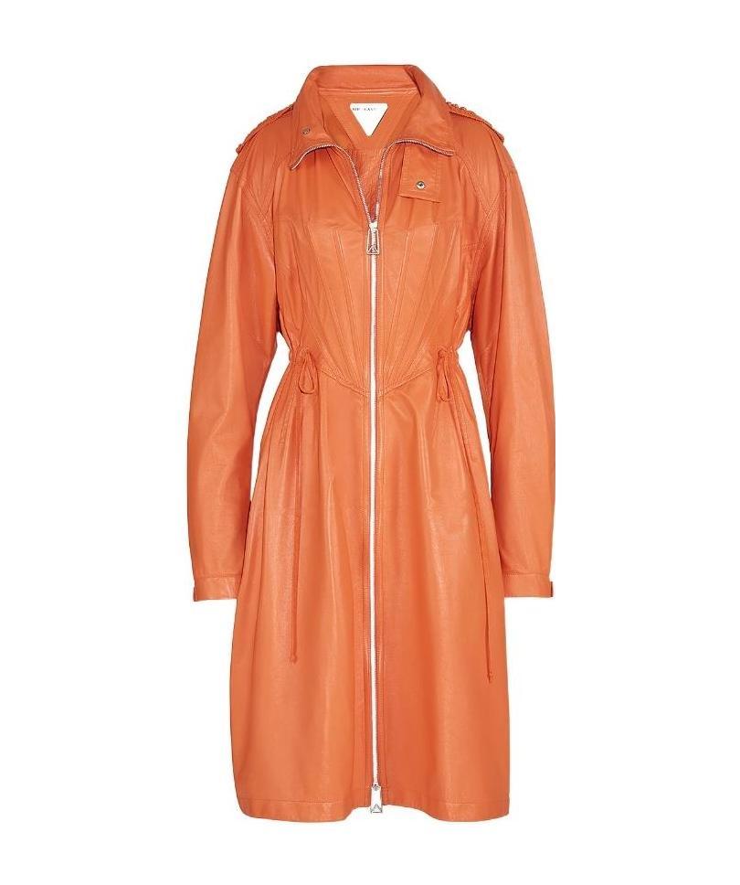 Shop Bottega Veneta Flared Parka Coat