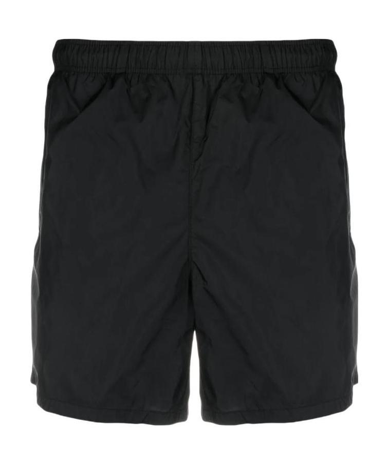 Our Legacy Elastic Waistband Swim Shorts With Side Pockets In Black