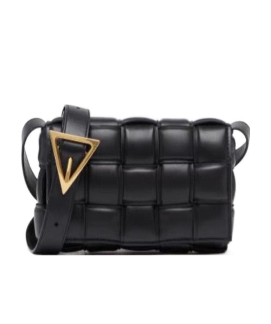Bottega Veneta Small Padded Cassette Intrecciato Leather Crossbody Bag In Black
