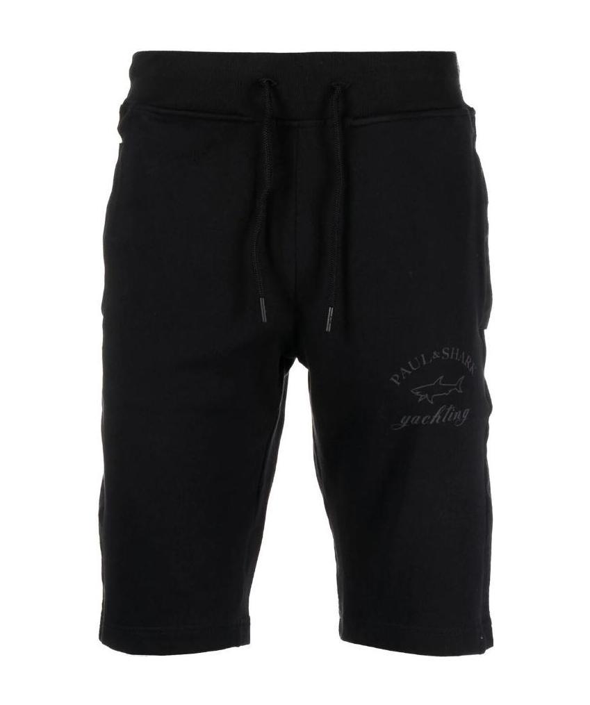 Paul & Shark Slim-fit Jersey Shorts In Black