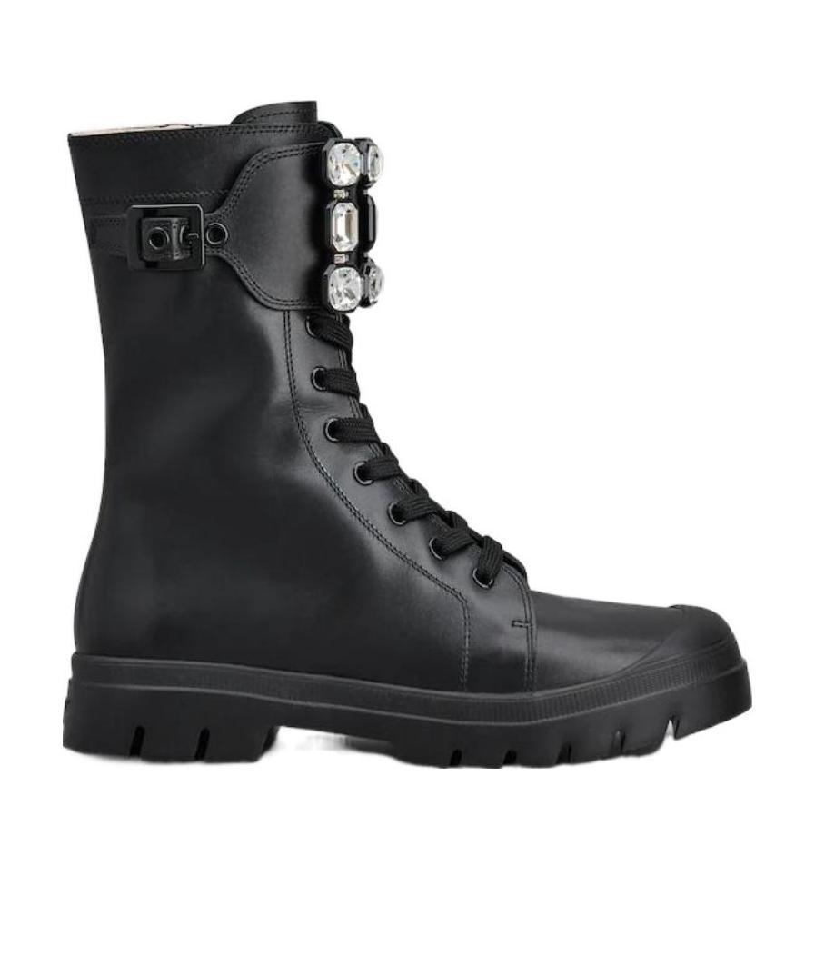 Roger Vivier Lace-up Boots In Black