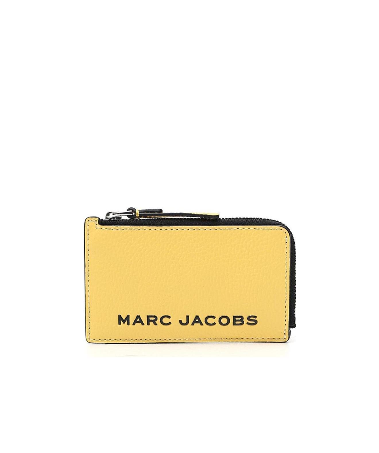 Marc Jacobs Small The Bold Colour-block Top Zip Wallet In Yellow