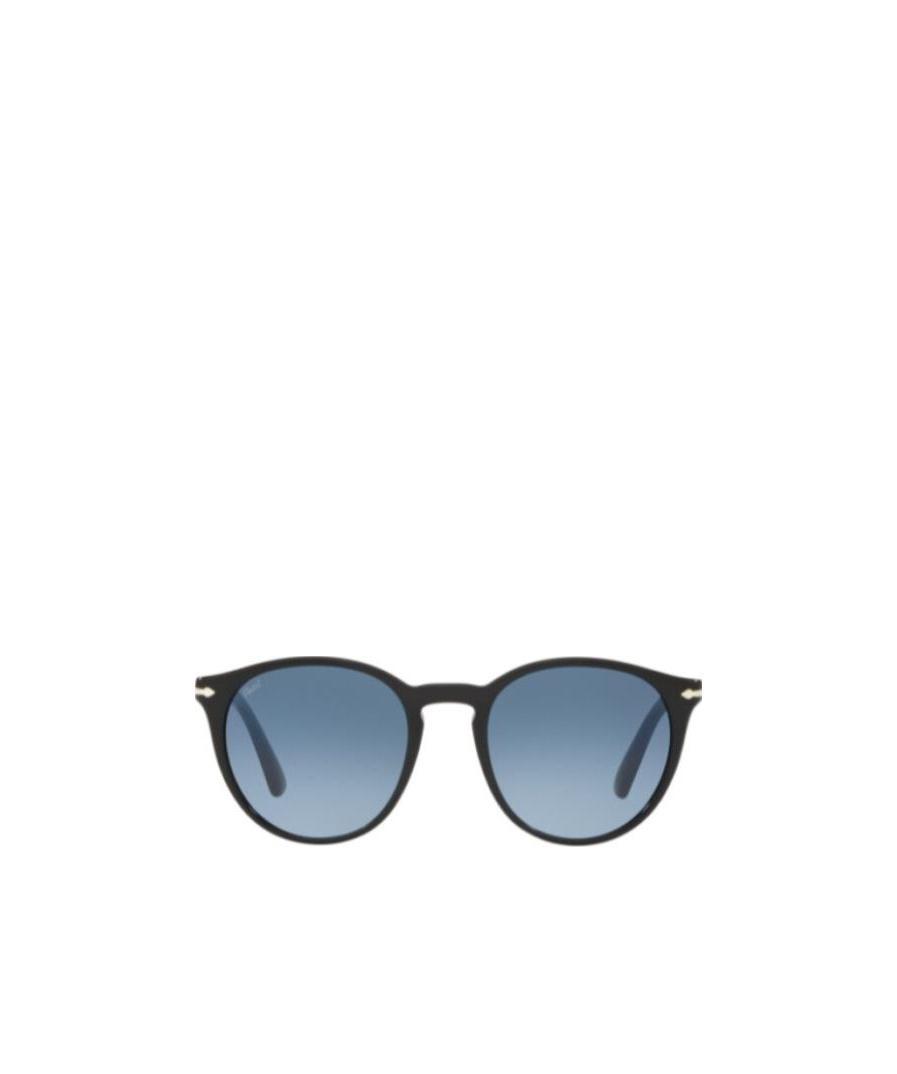 Persol Phantos 52mm Gradient Round Sunglasses In Blue