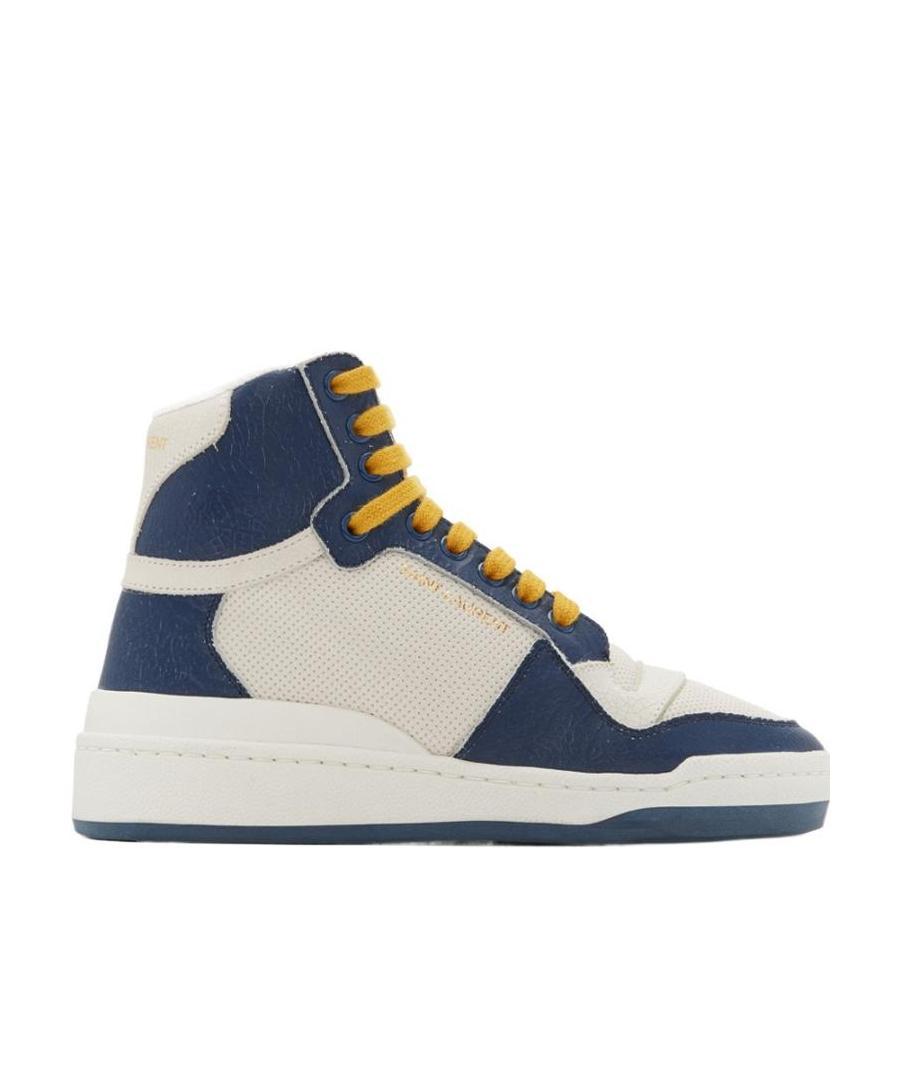 Saint Laurent Sl24 High-top Sneakers In White