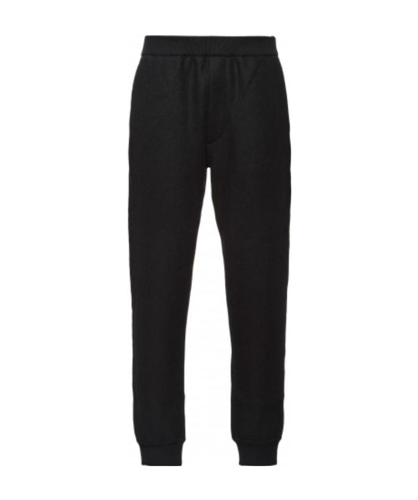 Prada Knitted Track Pants In Black