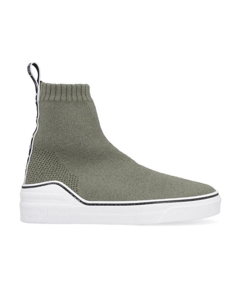 Givenchy Logo High-top Socks, Boots, Casual Sports Shoes In Gray
