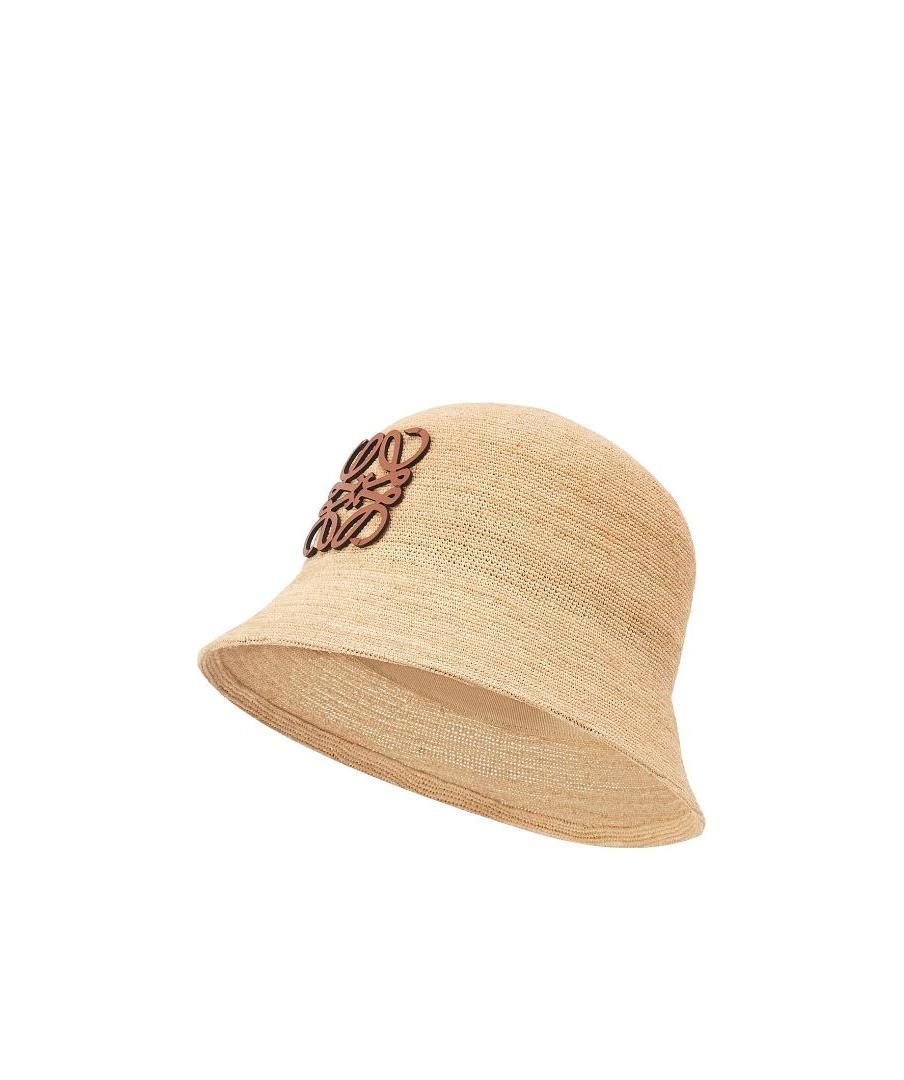 Loewe Logo-detailed Bucket Hat In Nude