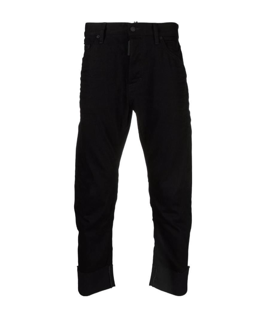 Dsquared2 Sailor Cropped Jeans In Black