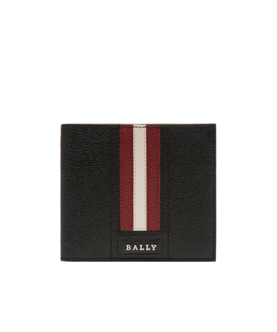 Bally Trasa Logo Plaque Bi-fold Wallet In Black
