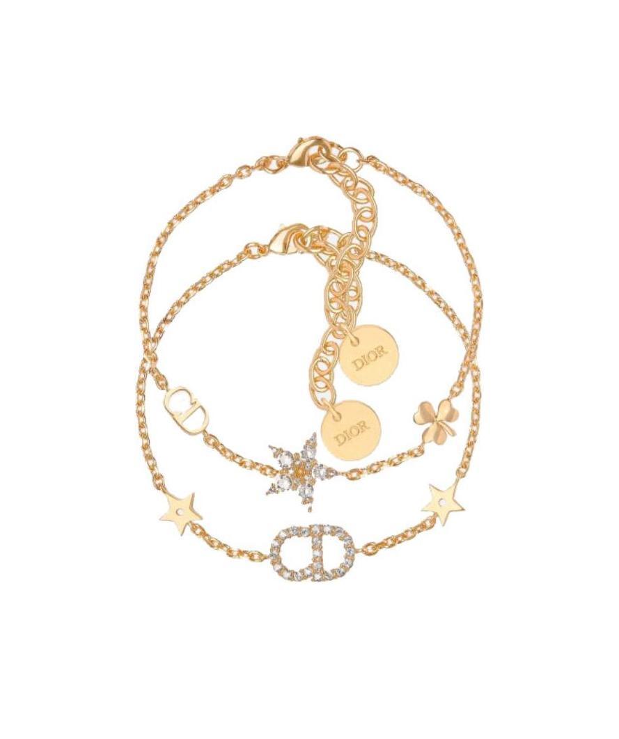 Dior Clair D Lune Set Bracelet In Gold