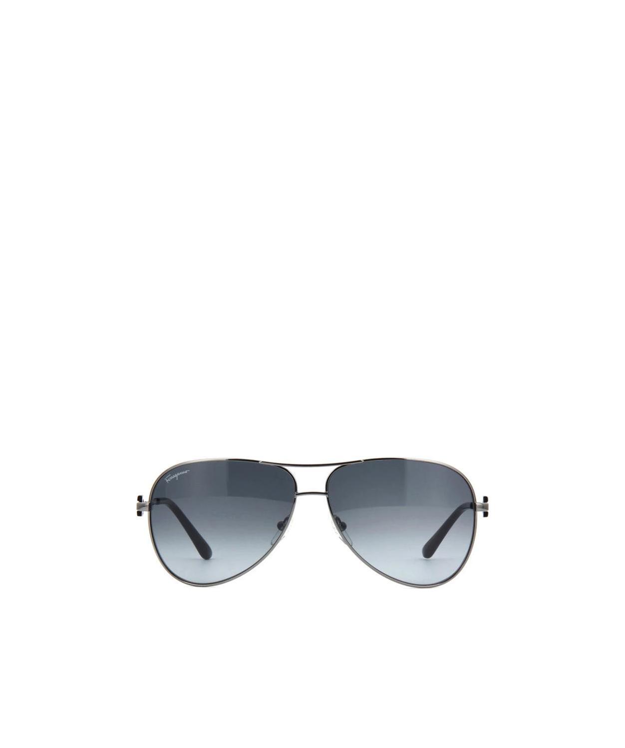 Ferragamo Logo Sunglasses In Gray