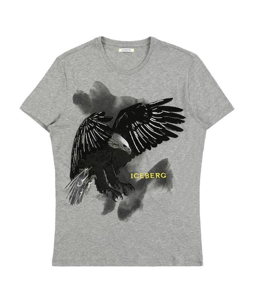 Iceberg Printed T-shirt In Gray