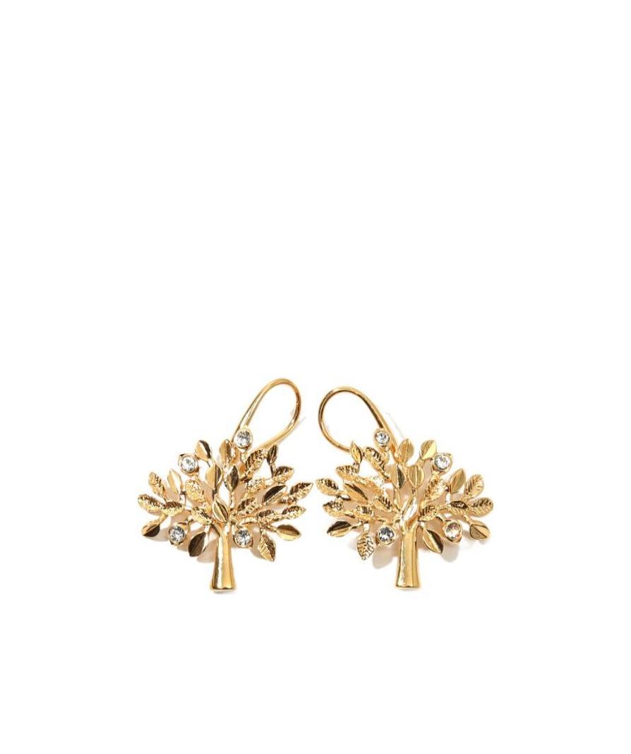 Mulberry Tree Dropped Earrings In Yellow