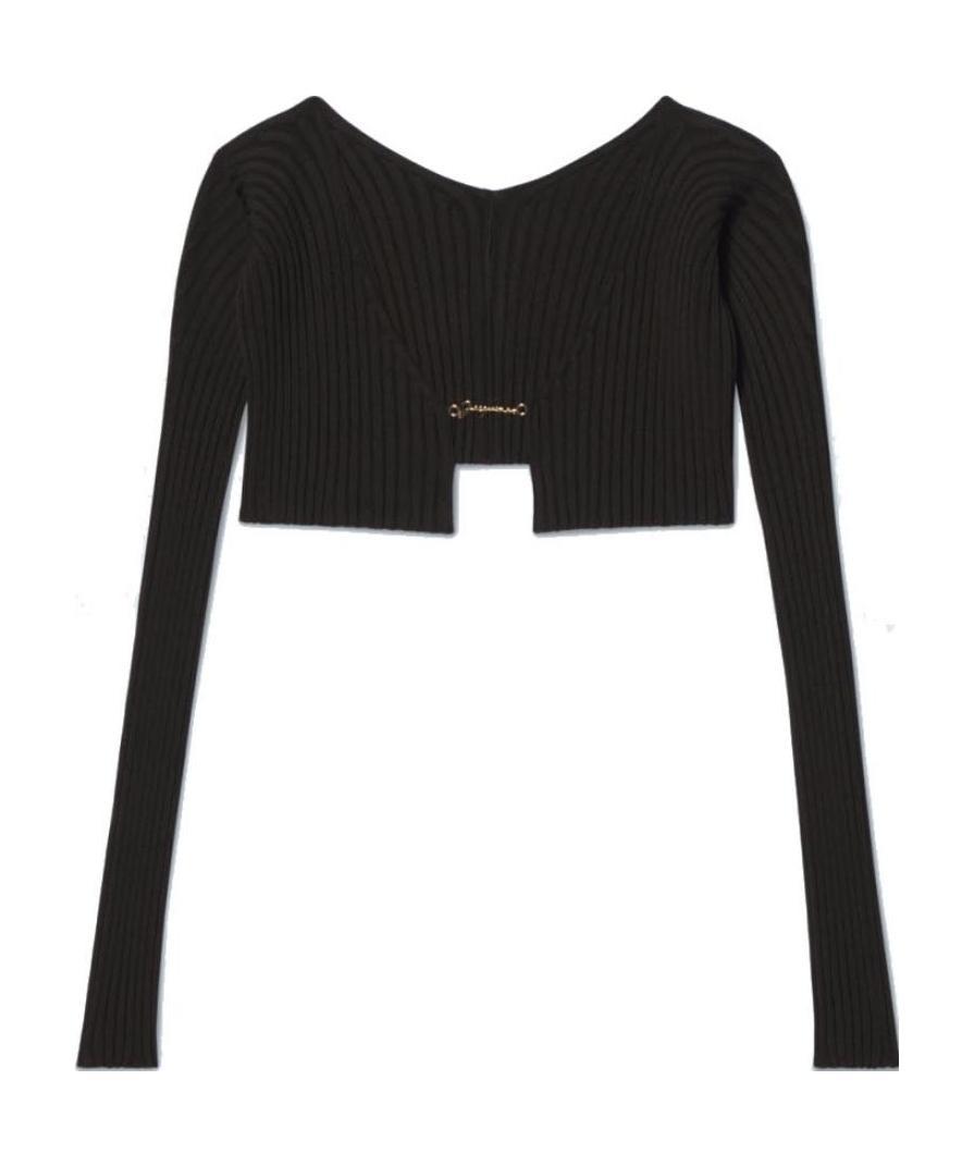 Jacquemus Le Maille Pralu Sweaters And Cardigans In Black