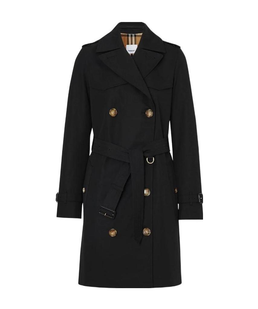 Burberry The Short Islington Trench Coat In Black