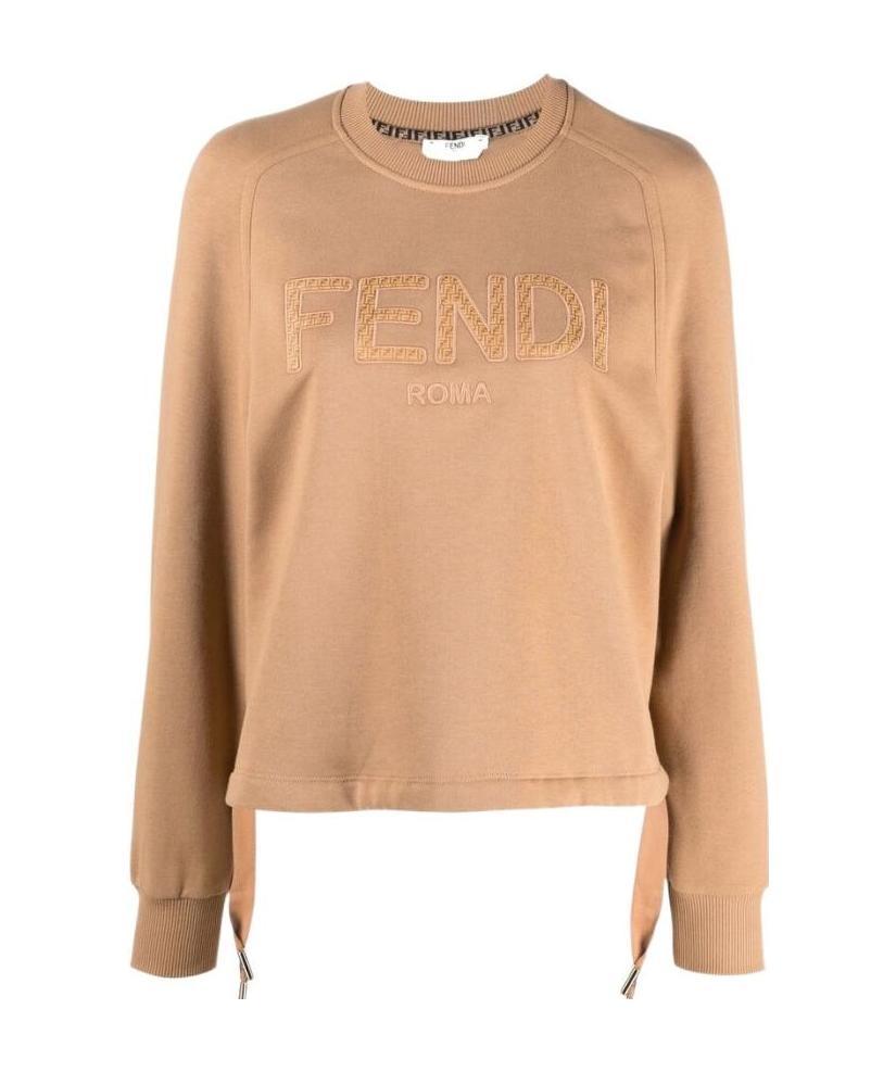 FENDI LOGO-EMBROIDERED SWEATSHIRT