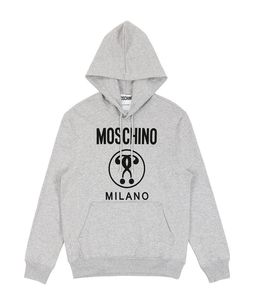 Moschino Logo Hooded Sweater In White