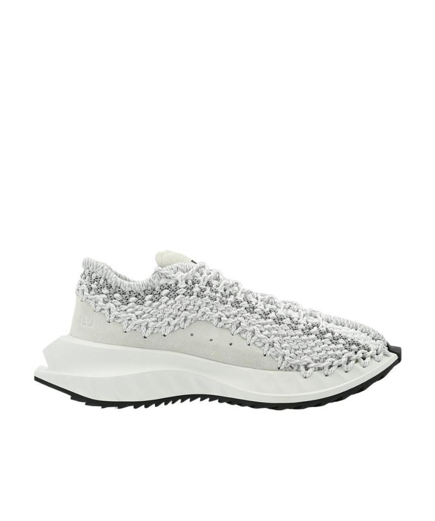 VALENTINO GARAVANI LOW-TOP CROCHET SNEAKERS 