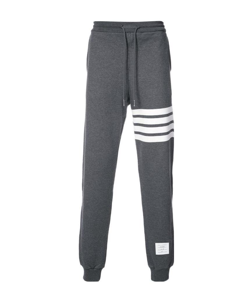 Thom Browne Engineered 4-bar Jersey Sweatpant In Black