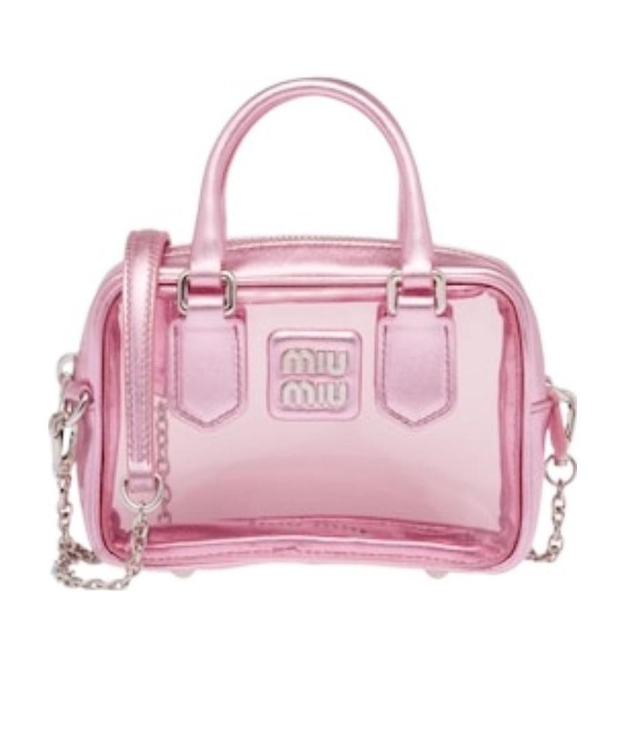 Miu Miu Plexiglas And Nappa Leather Mini Top-handle Bag