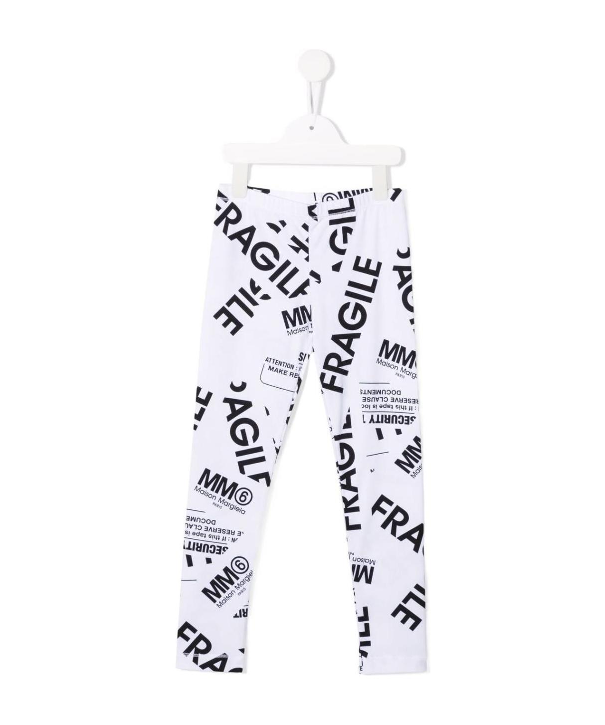 Maison Margiela Fragile-print Stretch-cotton Leggings In White
