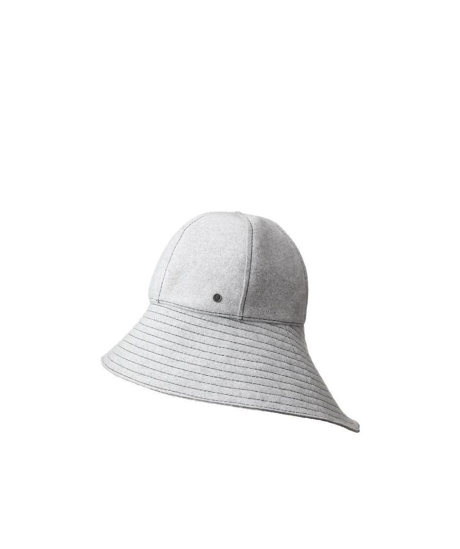 MAISON MICHEL LOGO HAT WITH WIDE BRIM 