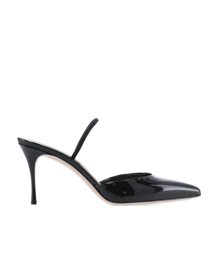 Sergio Rossi Black Godiva Pointed High Heels In Black