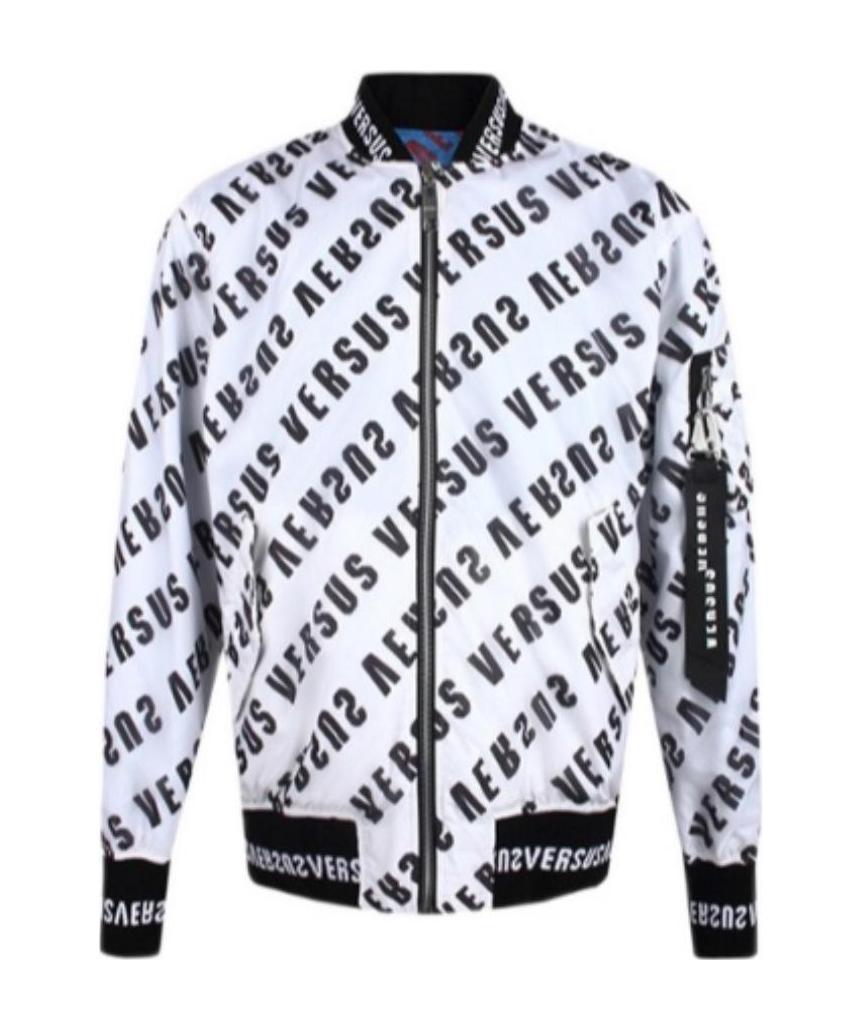 Versus Double-sided Baseball Jacket In White