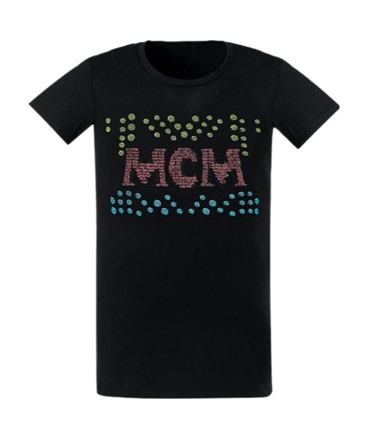 Mcm Color Decorated T-shirt In Gray