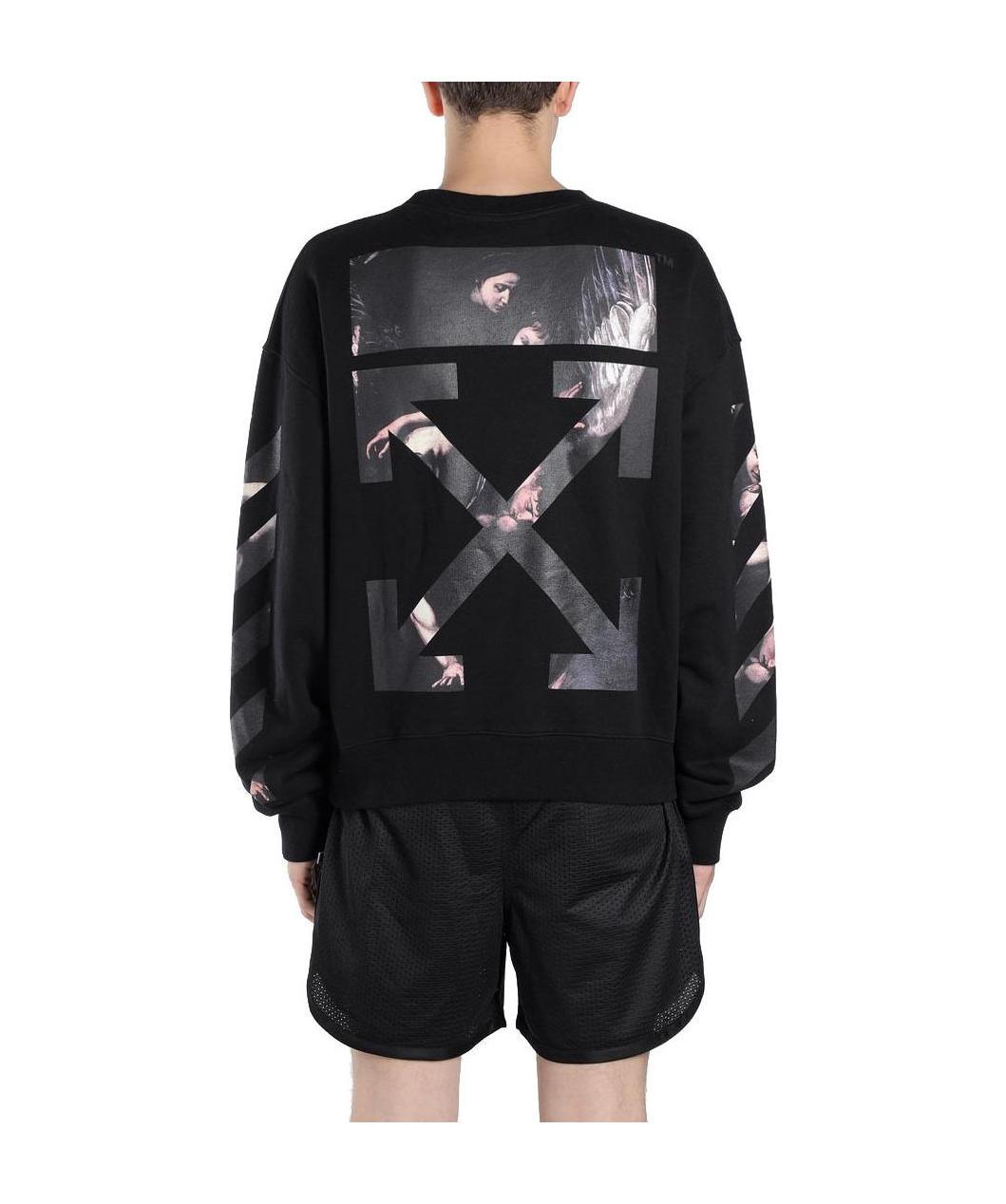 Off-white Caravaggio Arrows Sweatshirt In Black