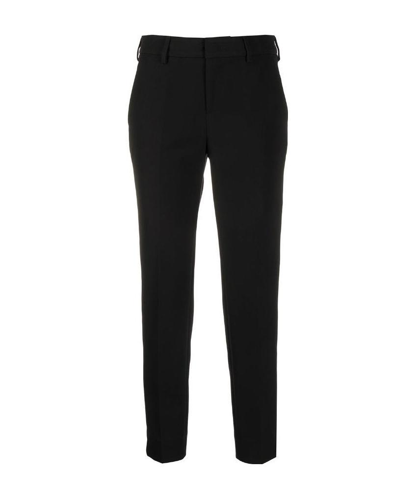 Pt01 Cropped Slim-fit Trousers In Black