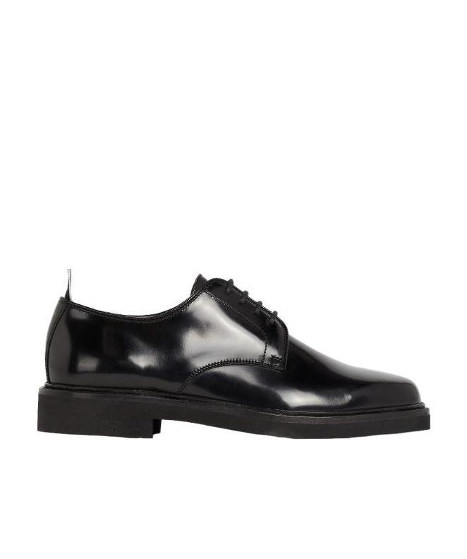 Thom Browne Uniform Lace-up Loafers In Black