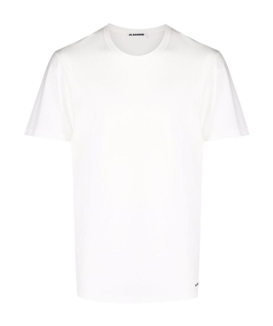 Jil Sander Classic Crew Neck T-shirt Set Of Three In Cotton In White