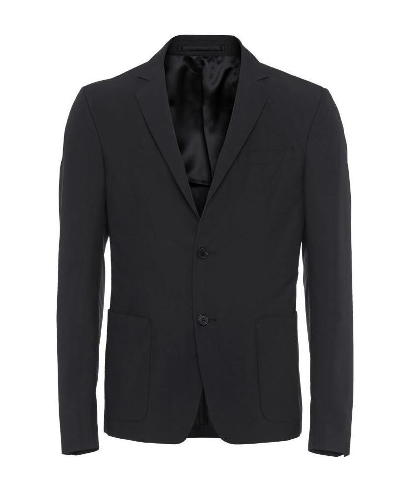 Prada Single-breasted Suit Jacket In Black
