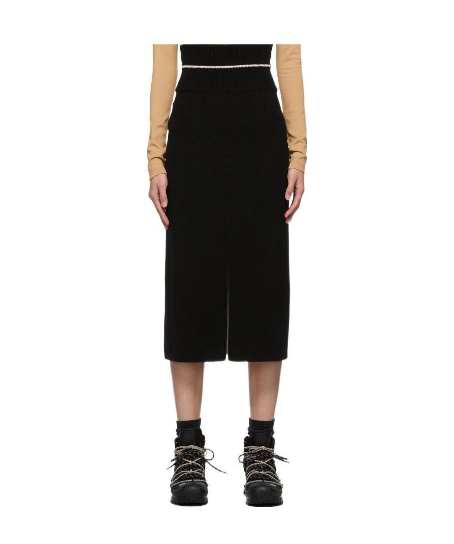 Moncler 2  1952 High-waisted Skirt In Black