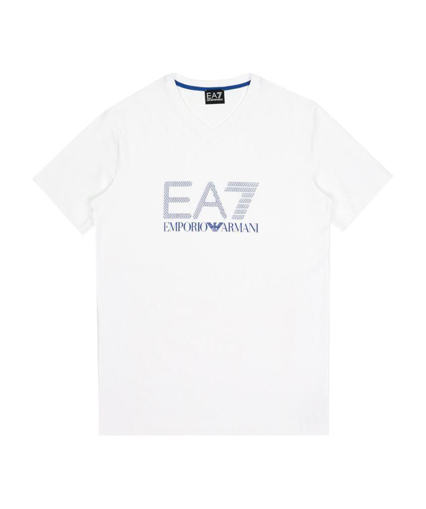 EA7 LOGO T-SHIRT WITH ROUND NECK