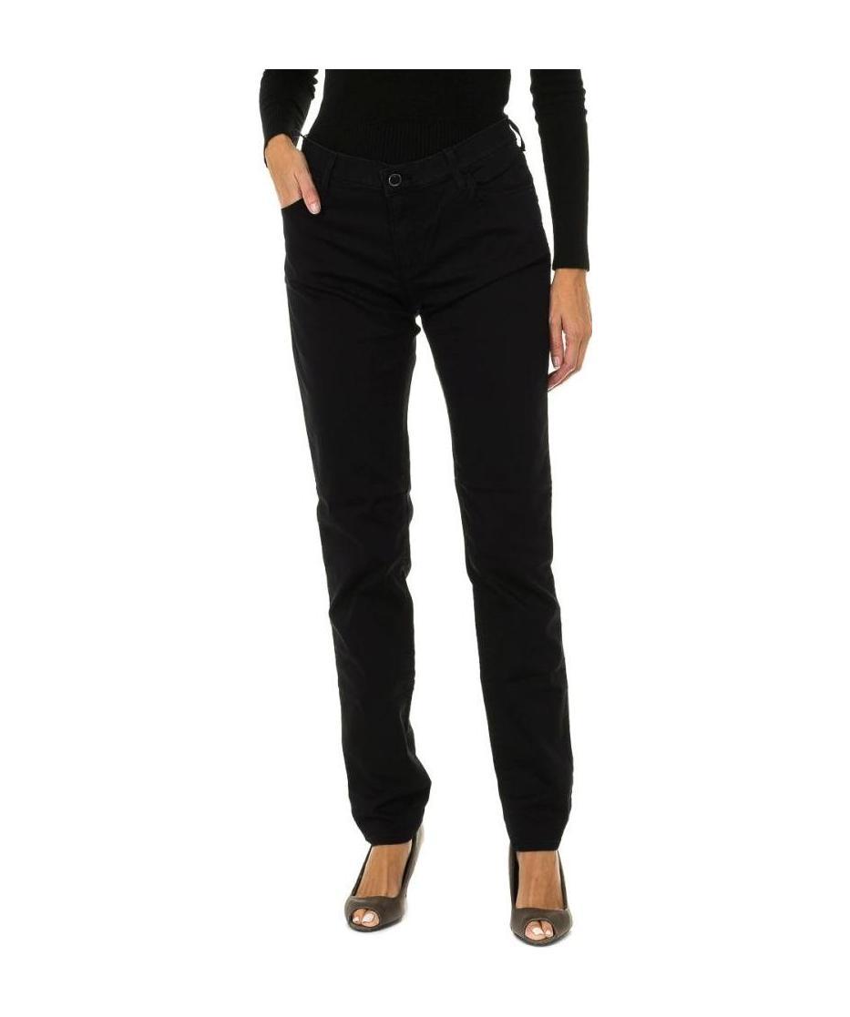 Armani Jeans Logo Jeans In Black