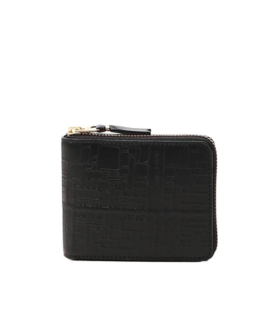 Comme Des Garçons Zip Around Wallet In Black