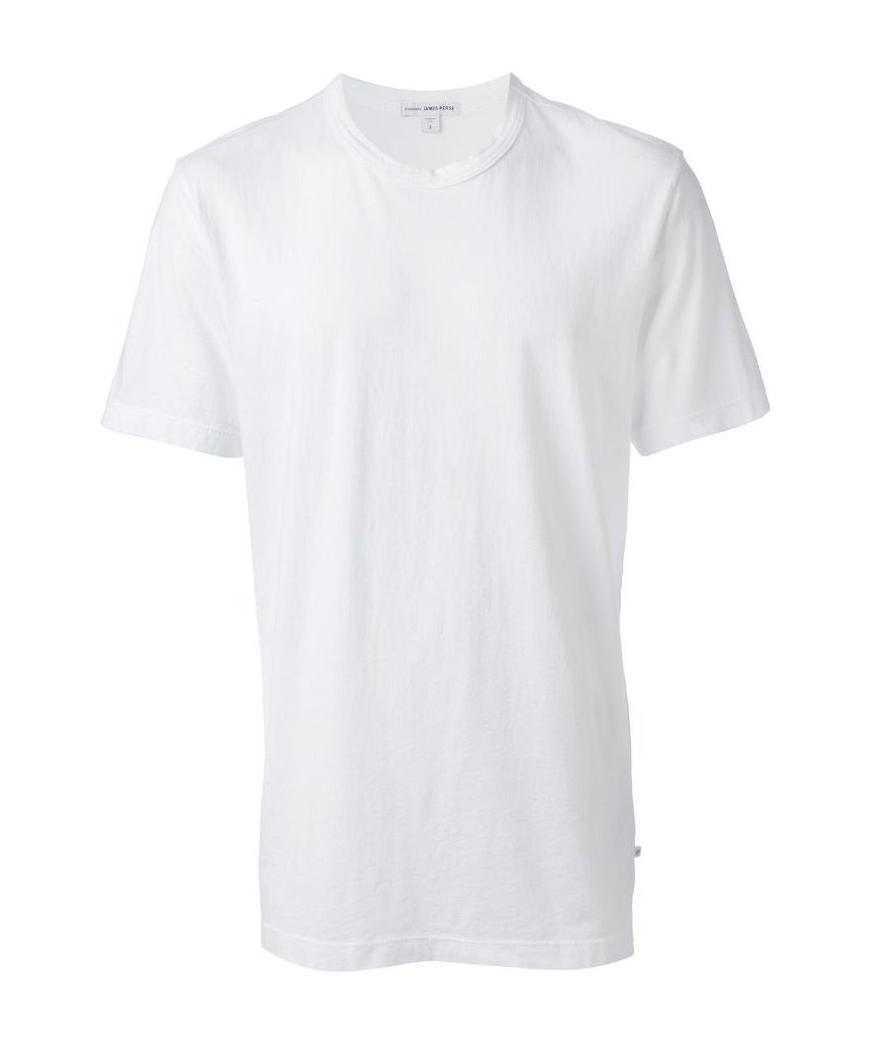 Shop James Perse Short Sleeved T-shirt In White