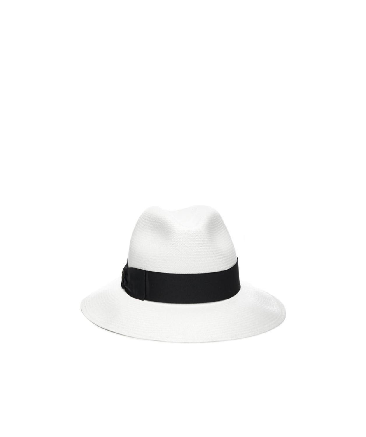Borsalino Claudette Straw Panama Hat In White