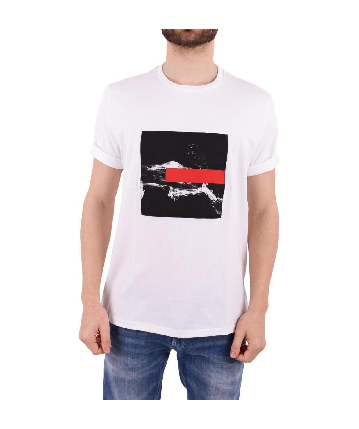 Neil Barrett Printed T-shirt In Multicolor