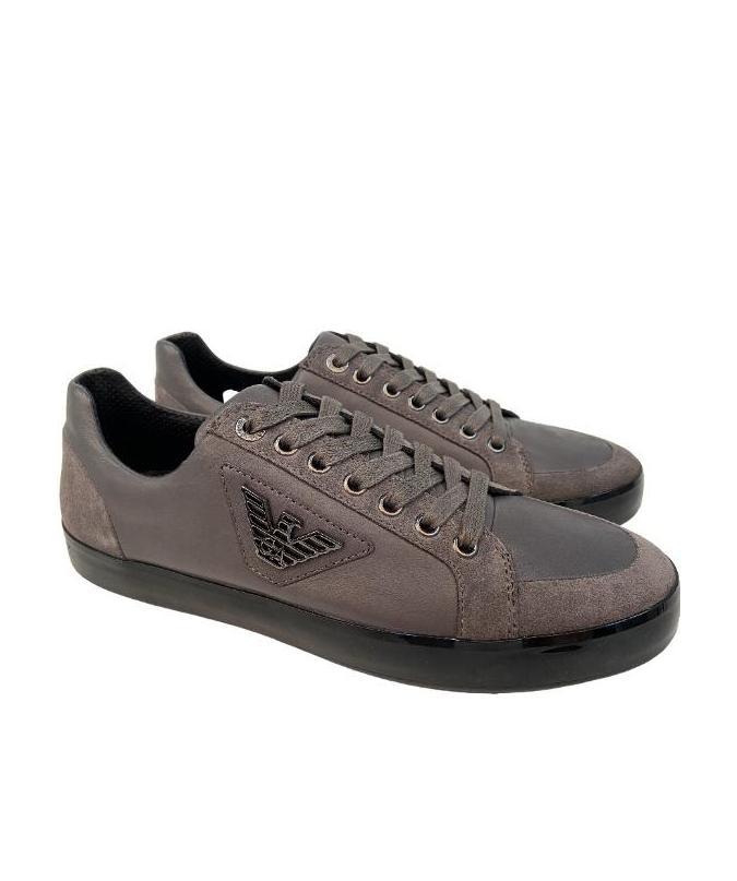 EMPORIO ARMANI STRAP-UP CASUAL SNEAKERS