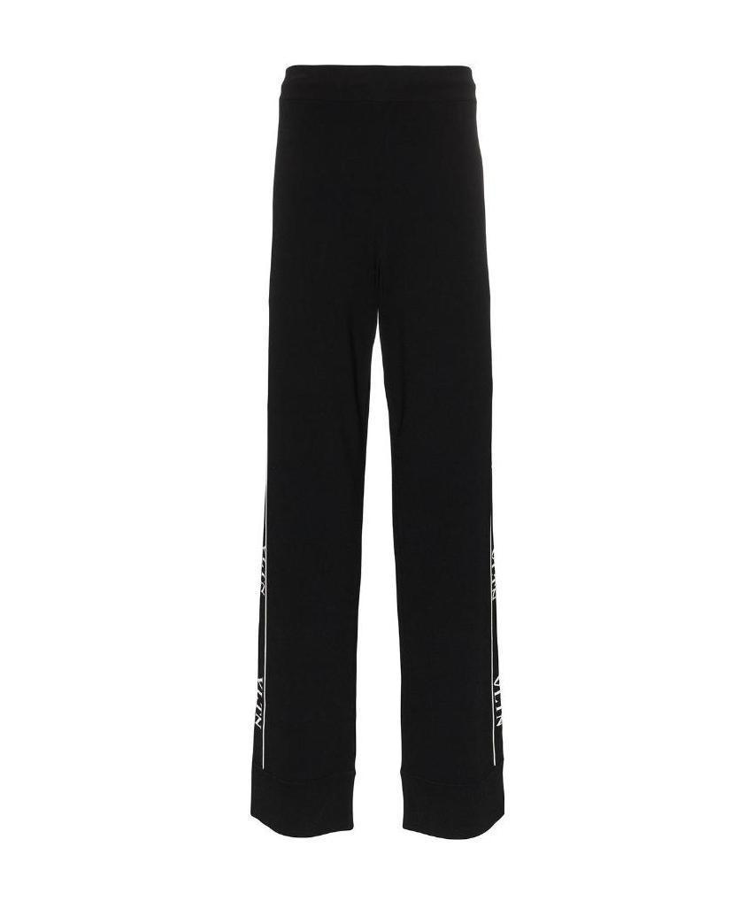 Valentino Ticker Logo-print Track Pants In Black