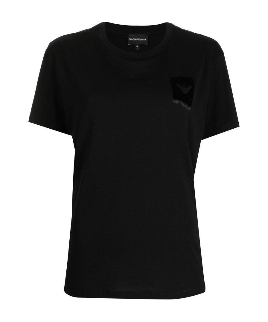 EMPORIO ARMANI CHEST LOGO-PRINT T-SHIRT 