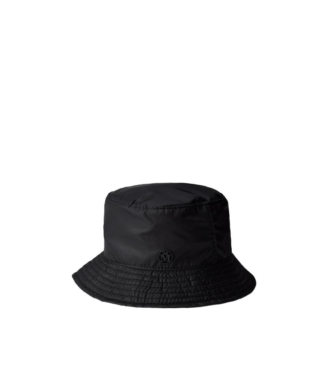 MAISON MICHEL EMBOSSED-LOGO PLAQUE BUCKET HAT 