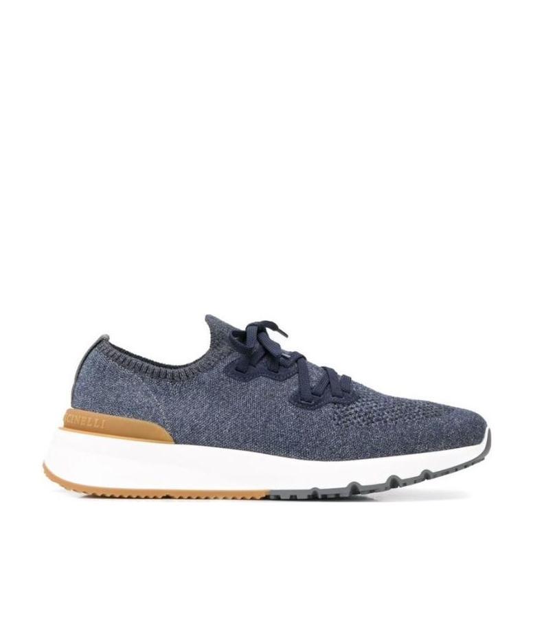 Brunello Cucinelli Platform Sneakers With Round Toe Design In Multicolor