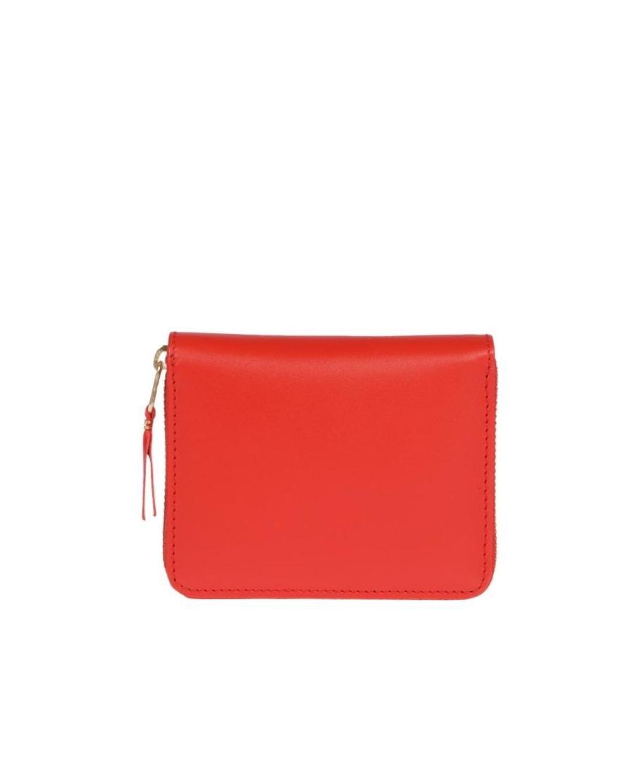 Comme Des Garçons Classic Zipper Wallet In Red