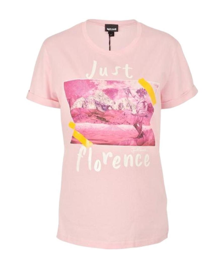 JUST CAVALLI LOGO PRINTED T-SHIRT